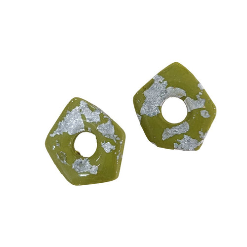 Pentágonos Verde Plata