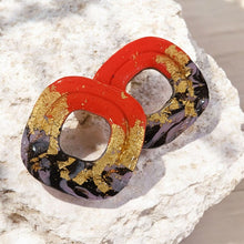 Cargar imagen en el visor de la galería, Cuadrados Naranja Cebra