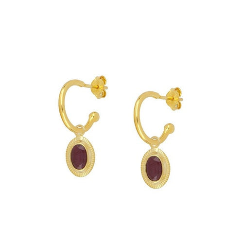 Pendientes Garbiñe Granates